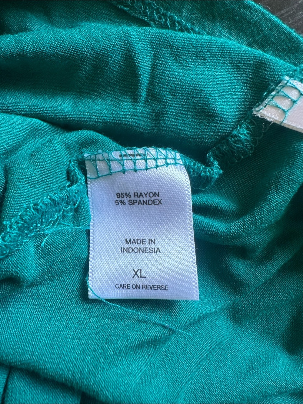 New York & Company Teal Turtleneck Draped Ruched Long-Sleeve Top - Picture 7 of 12
